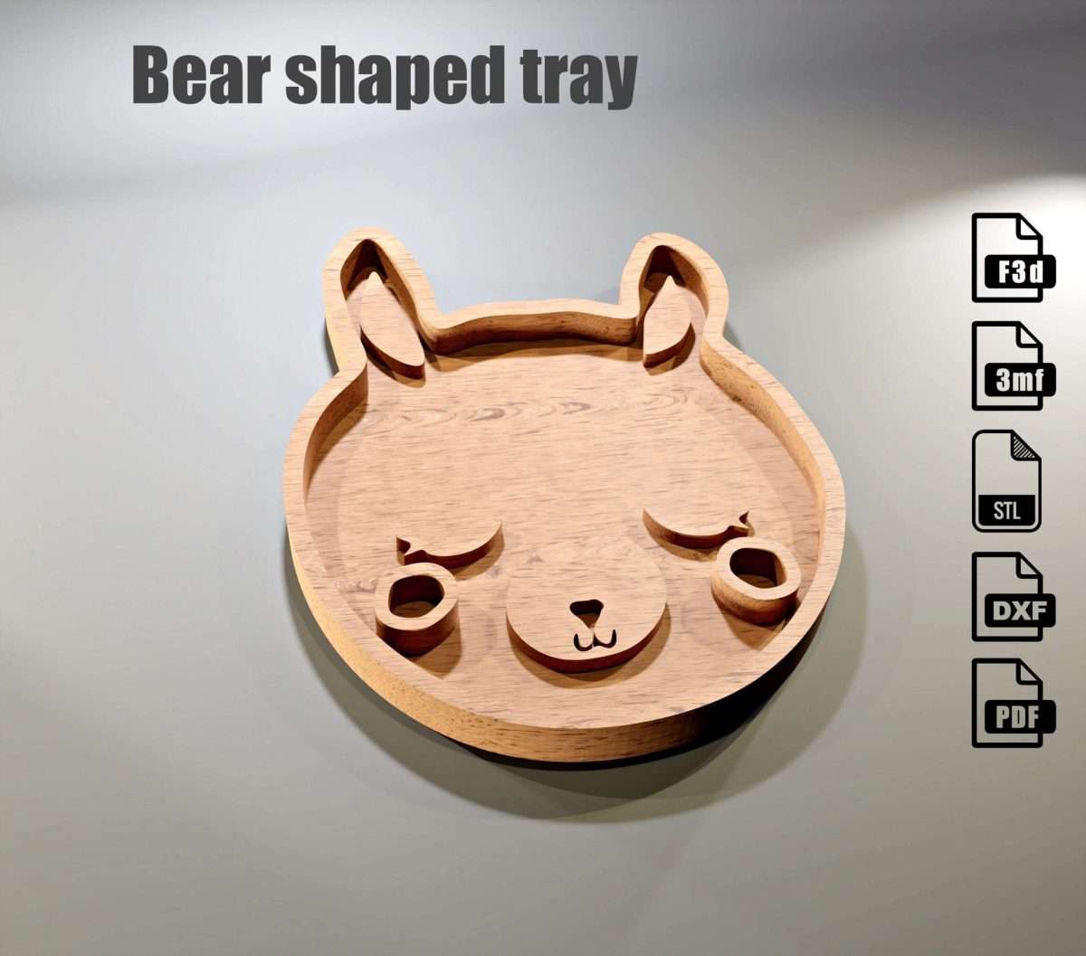 Bear Tray CNC file