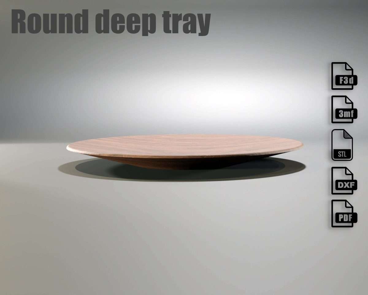 round deep tray cnc file