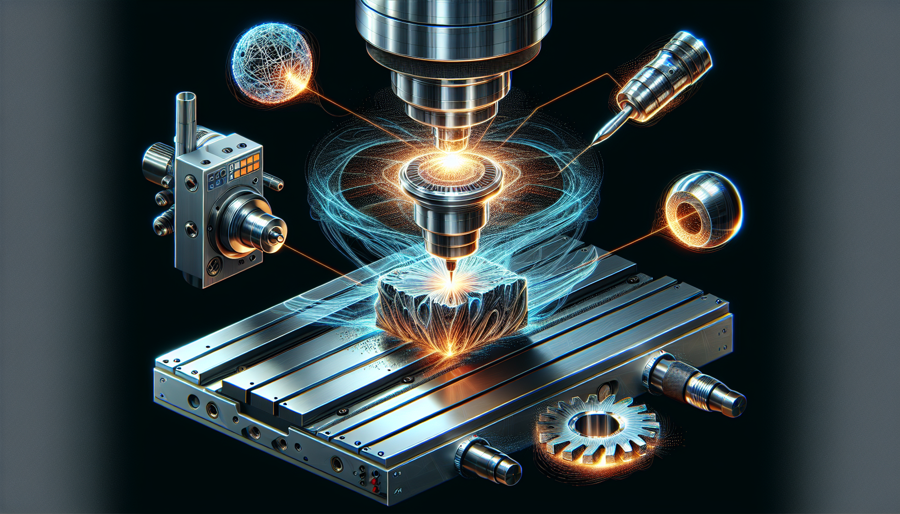 CNC milling machine components