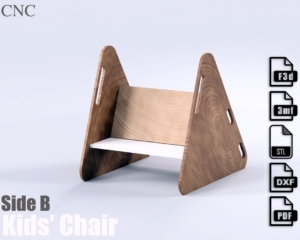 Plywood Child Chair and Stairway CNC Files
