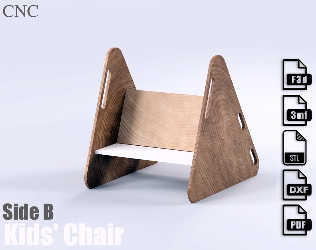 Plywood Child Chair and Stairway CNC Files