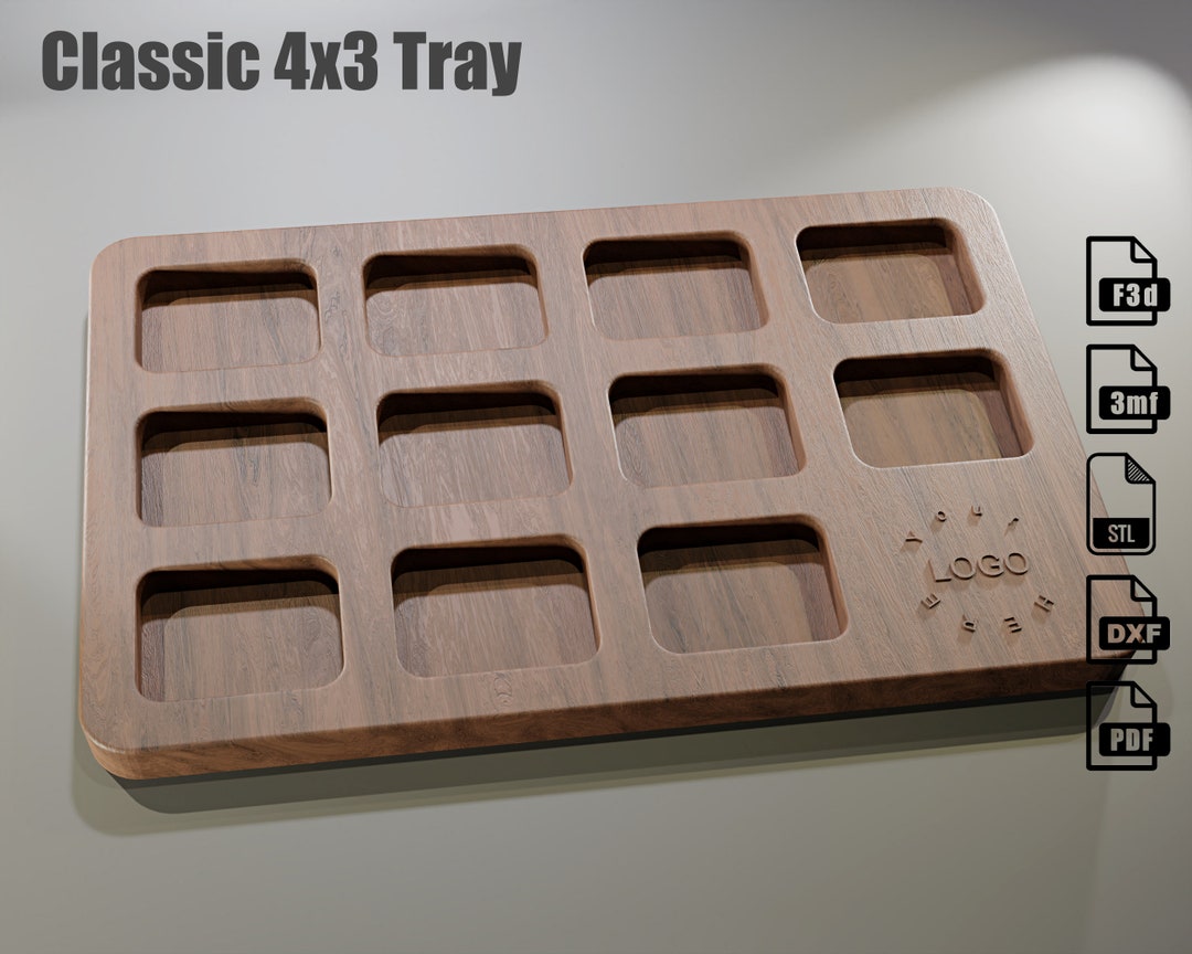 Classic 4x3 Tray CNC Files – Parametric Fusion 360 File Included