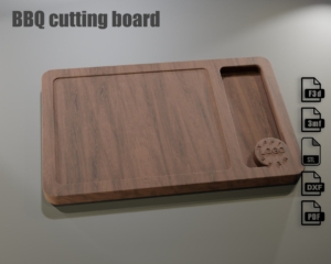 CNC Steak Board Project – Fusion 360, STL, DXF