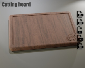 CNC Cutting Board File – Fusion 360, STL, DXF