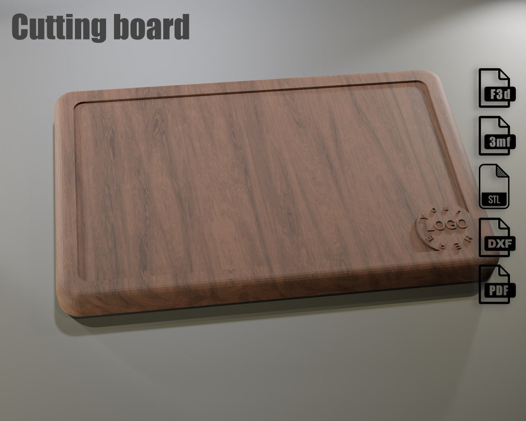 CNC Cutting Board File – Fusion 360, STL, DXF