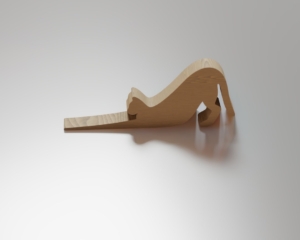Cat Door Stop CNC Files – Wood Router & 3D Printer