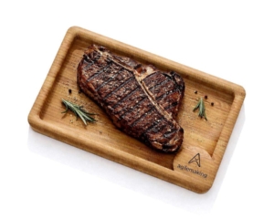 CNC Wild Steak Tray – Parametric Design (Fusion 360, STL, DXF)