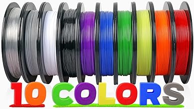 See more about PETG 3D Printer Filament Bundle 10 Packs, 10 Colors, 5kg Total Weight, No ...