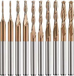 See more about TiCN Coated Ball Nose Router Bits, 1/8“ Shank 2 Flute Upcut End Mill for...