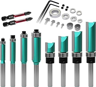 See more about CSOOM 8PCS Router Bits , 4 Flush Trim Router Bits , 4 Pattern Flush Trim R...