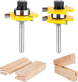 See more about KOWOOD Tongue and Groove Set of 2 Pieces 1/4 Inch Shank Router Bit 3 Teeth...