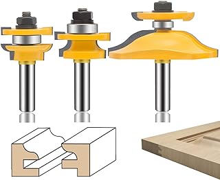 See more about LEATBUY Router Bit Set 1/2-Inch Shank 3 PCS, Round Over Raised Panel Cabin...