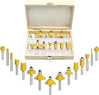 See more about Router Bits Set of 15 Pieces 1/4 Inch Woodwork Tools for Beginners,Carbide...