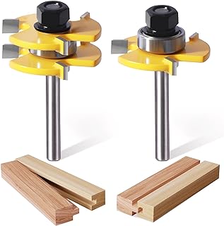 See more about Tongue and Groove Router Bit Set of 2 Pieces,Router Bits 1/4 Shank,3 Teeth...