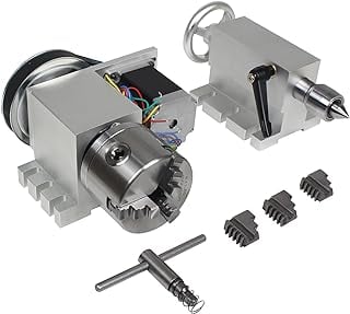 Example: CNC Rotary Axis 4th Axis with 3 Jaw Chuck,CNCTOPBAOS K11-80mm Hollow Shaft