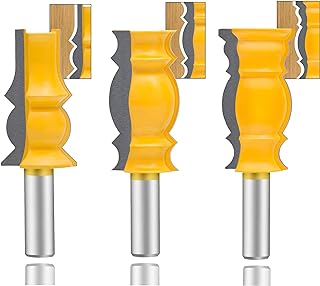 See more about LEATBUY 1/2-Inch Shank Crown Molding Router Bit Set 3 PCS, Corner Rounding...