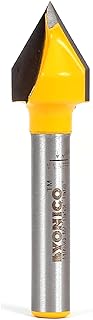 See more about YONICO Router Bits V Groove 60 Degree X 1/2-Inch Diameter 1/4-Inch Shank 1...