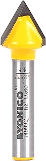 See more about YONICO Router Bits V Groove Flat Bottom 60 Degree X 1/2-Inch Diameter 1/4-...