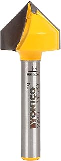 See more about YONICO V Groove Router Bit 90 Degree X 3/4-Inch Diameter 1/4-Inch Shank 14...