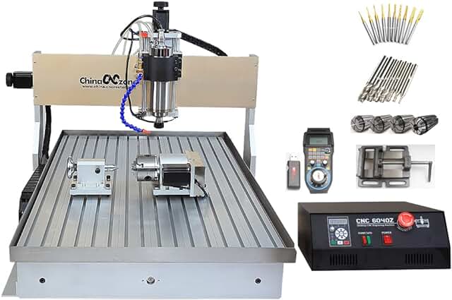 See more about CNC Router 6090 4 Axis 2.2KW Metal Ovsuqu 3D carving woodworking Machine M...