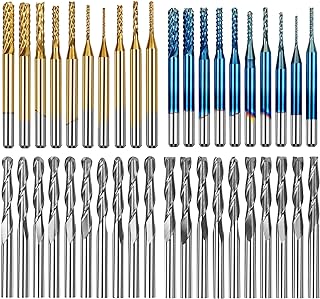 1mm 4 Flute Carbide End Mill – Tungsten Cutter, CNC Router Bit, HRC45