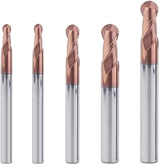 See more about 5PCS Ball Nose Carbide End Mill Set HRC55 CNC Cutter Router Bits 2 Flute S...